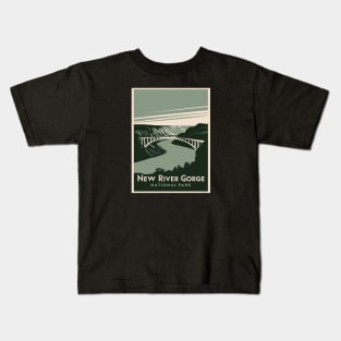 New River Gorge National Park Bridge Kids T-Shirt